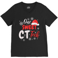 One Sweet Ct Tech, Christmas Computed Tomography T Shirt V-neck Tee | Artistshot