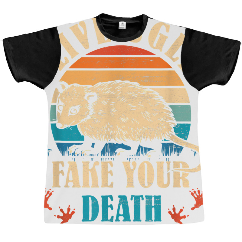 Opossum Live Ugly Fake Your Death Vintage Animal Lover T Shirt Graphic T-shirt | Artistshot