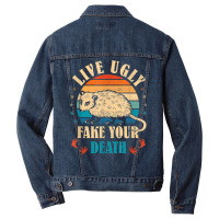 Opossum Live Ugly Fake Your Death Vintage Animal Lover T Shirt Men Denim Jacket | Artistshot