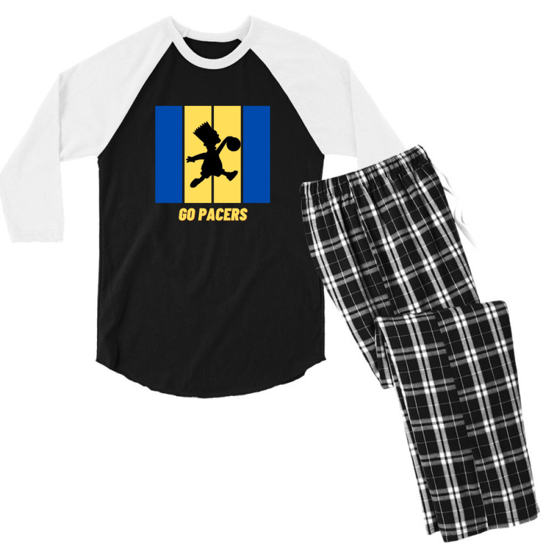 Go Pacers Air Bart 1 Men's 3/4 Sleeve Pajama Set | Artistshot