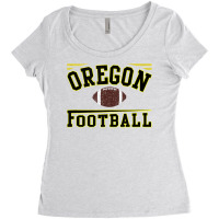 Oregon Football Fan Straight Outta Eugene Vintage Women's Triblend Scoop T-shirt | Artistshot