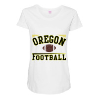 Oregon Football Fan Straight Outta Eugene Vintage Maternity Scoop Neck T-shirt | Artistshot