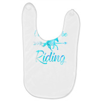 Horse Rider  Girls I D Rather Be Riding Horses Kid Gift Baby Bibs | Artistshot