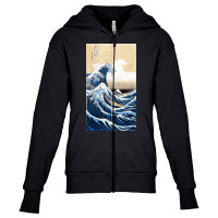 Grande Onda De Kanagawa Youth Zipper Hoodie | Artistshot