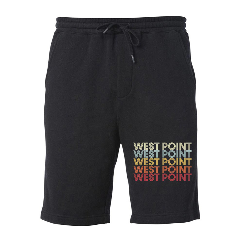 West Point Utah West Point Ut Retro Vintage Text T Shirt Fleece Short | Artistshot