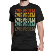 Zwevegem City Belgium Retro T Shirt Classic T-shirt | Artistshot