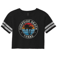 Trending Surfside Beach Texas Tx Vintage Retro 70s Scorecard Crop Tee | Artistshot