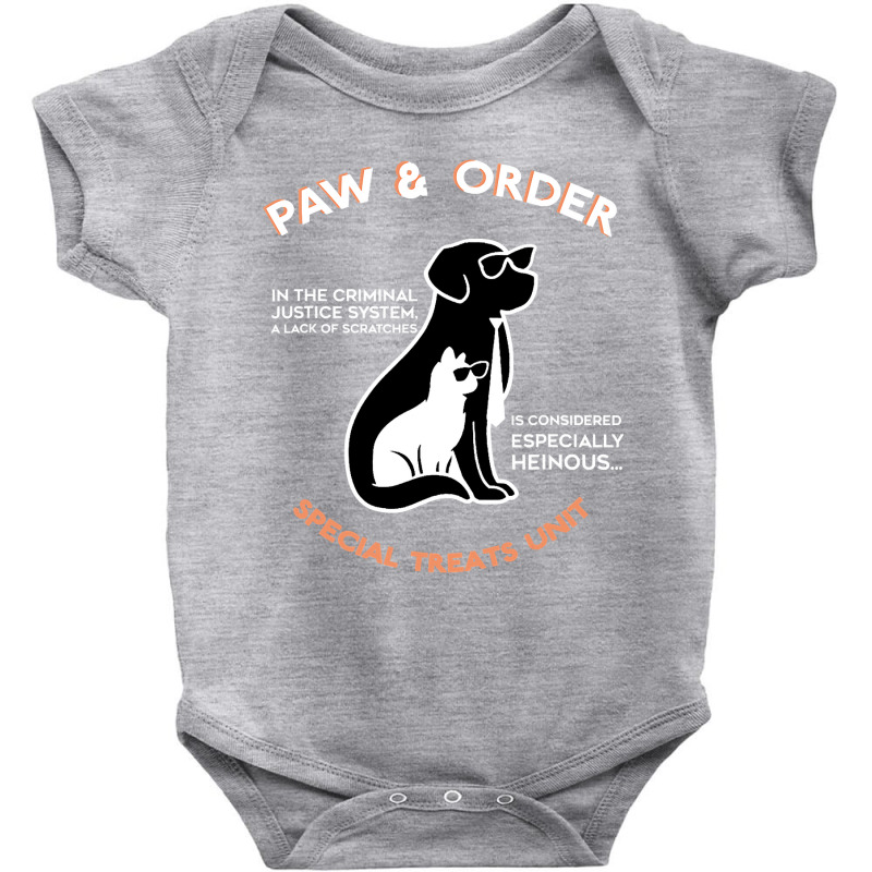 Paw And Order Special Treats Unit Training Dog And Cat Baby Bodysuit by ScottArtist | Artistshot