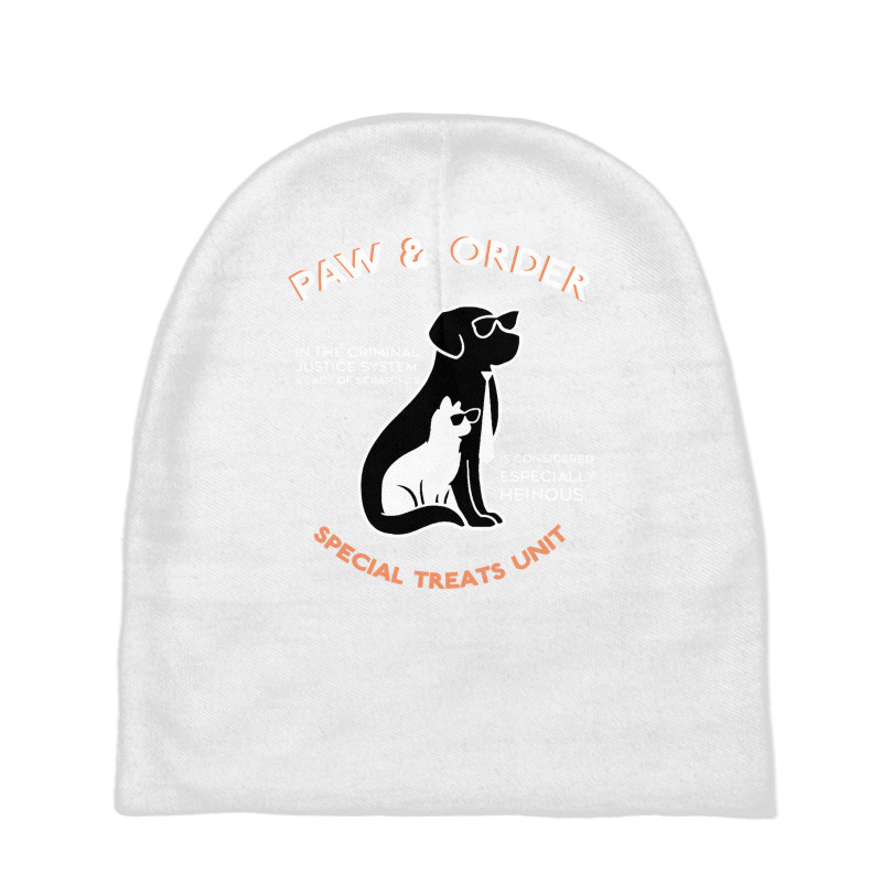 Paw And Order Special Treats Unit Training Dog And Cat Baby Beanies by ScottArtist | Artistshot