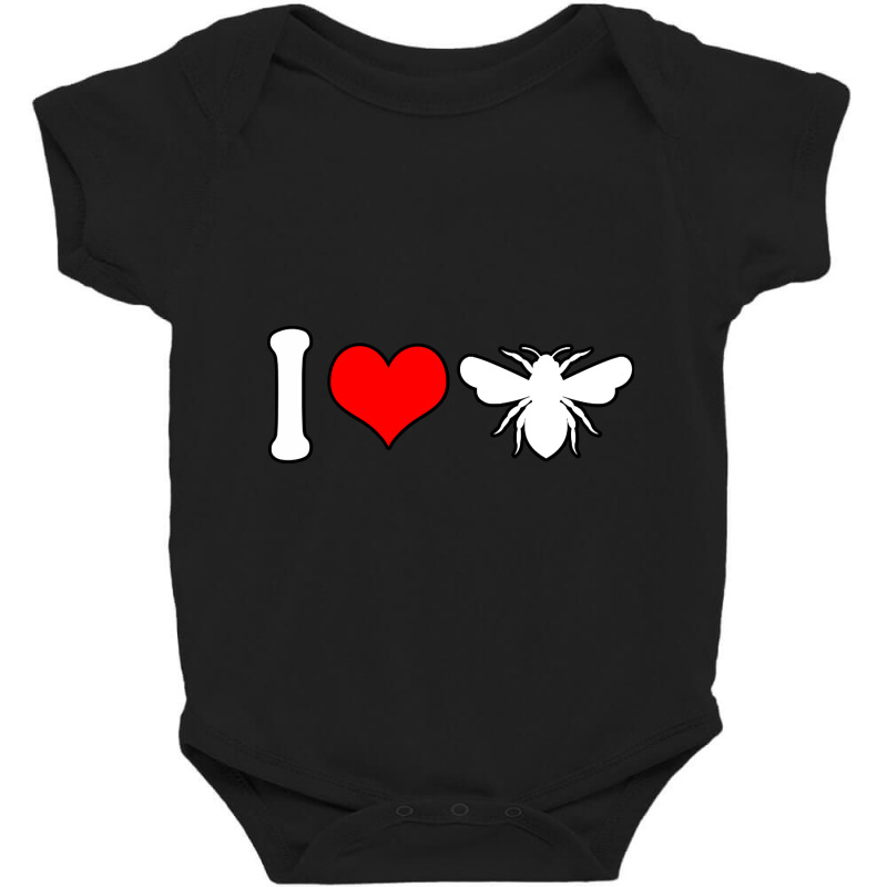 Limited Edition I Love Bees Baby Bodysuit by Milne Charlton | Artistshot