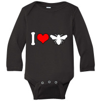 Limited Edition I Love Bees Long Sleeve Baby Bodysuit | Artistshot