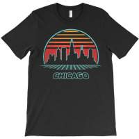 Limited Edition Chicago City Skyline Retro 80s Style Souvenir T-shirt | Artistshot