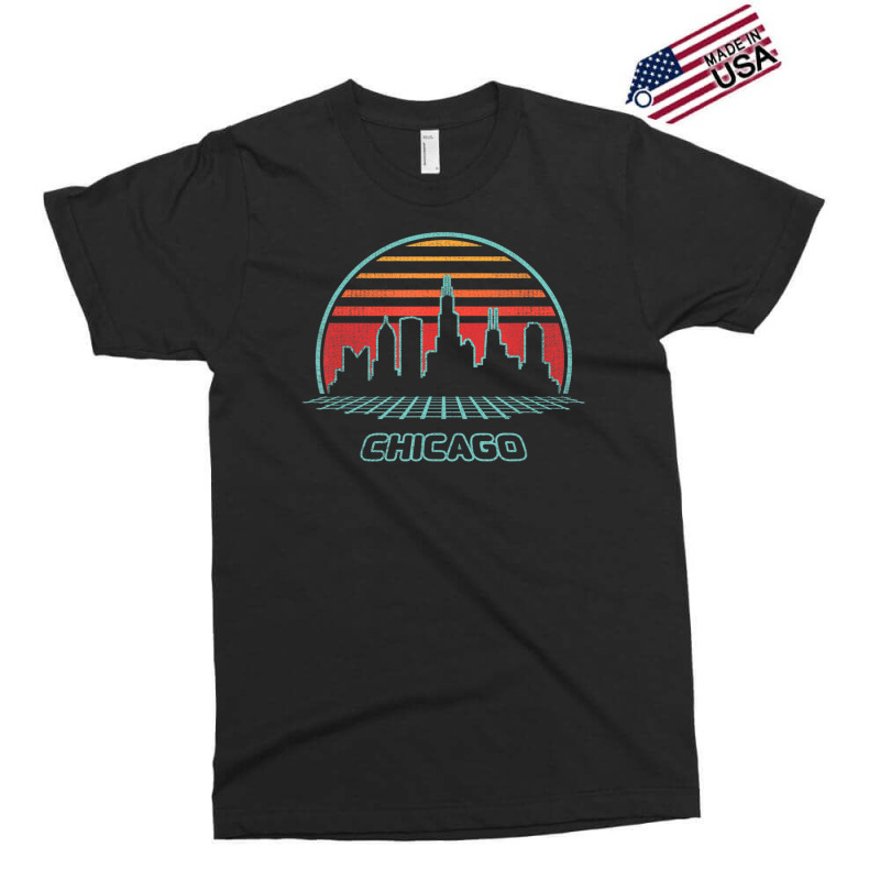 Limited Edition Chicago City Skyline Retro 80s Style Souvenir Exclusive T-shirt by haodinhvan1 | Artistshot