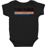 Vintage Retro 70s 80s Tybee Island Ga Baby Bodysuit | Artistshot