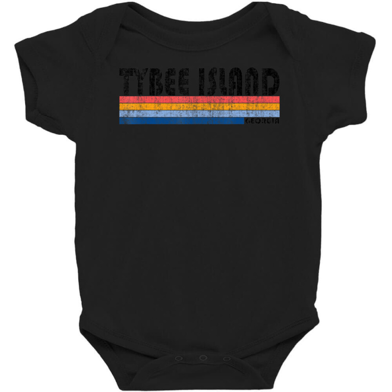 Vintage Retro 70s 80s Tybee Island Ga Baby Bodysuit by hongquangd | Artistshot