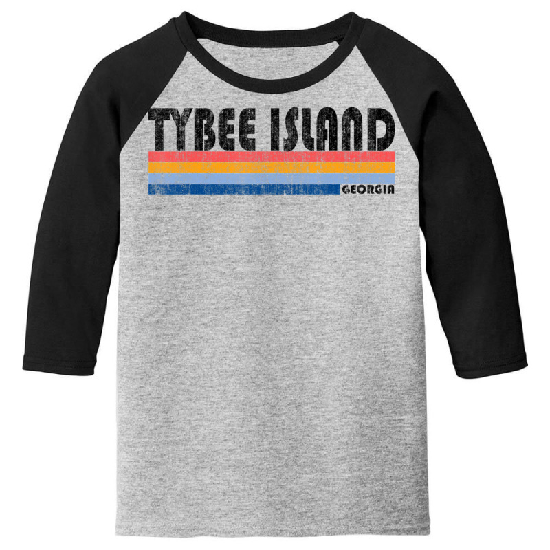 Vintage Retro 70s 80s Tybee Island Ga Youth 3/4 Sleeve by hongquangd | Artistshot