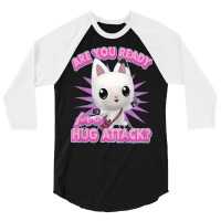 Kids Gabby's Dollhouse Pandy Paws Are You Ready For A Hug Attack T Shi 3/4 Sleeve Shirt | Artistshot