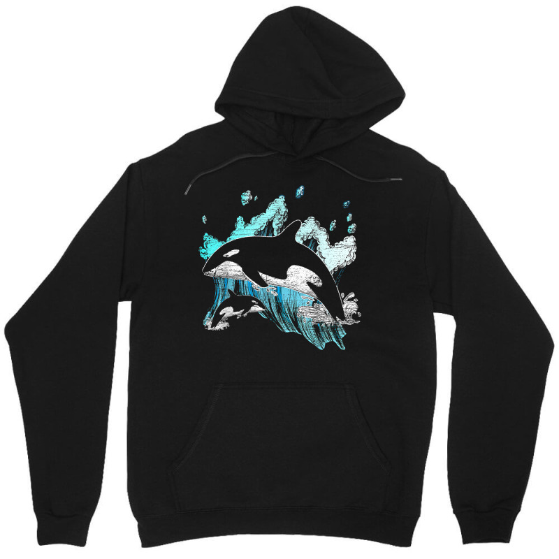 Killer Whale Ocean Swim Cool Animal Creature Orca T Shirt Unisex Hoodie | Artistshot