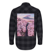 Cherry Blossoms Landscape In Japan Aesthetic Flannel Shirt | Artistshot