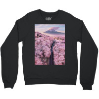 Cherry Blossoms Landscape In Japan Aesthetic Crewneck Sweatshirt | Artistshot