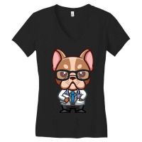 Limited Edition French Bulldog Doctor Cute Cartoon Women's V-neck T-shirt | Artistshot