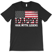 Mens Pappy The Man Myth Legend American Flag Father's Day Gift T Shirt T-shirt | Artistshot