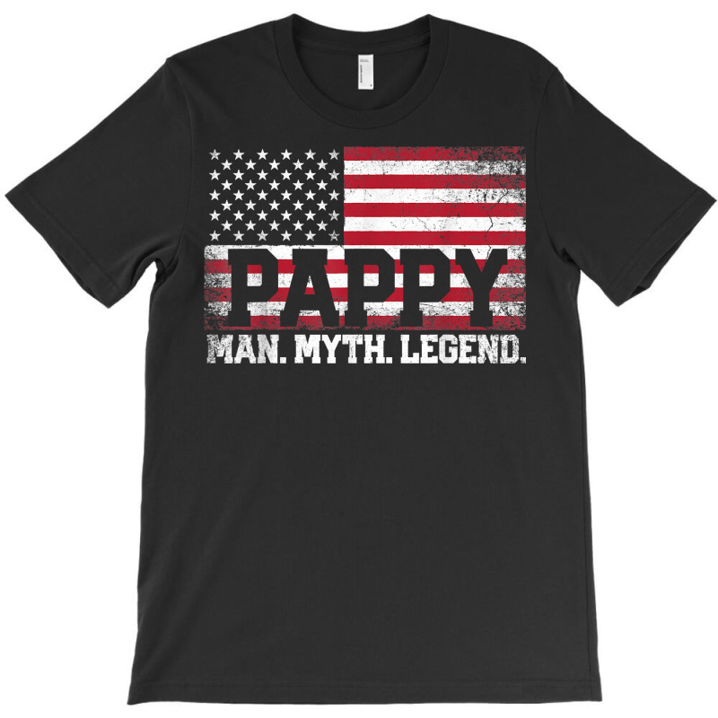 Mens Pappy The Man Myth Legend American Flag Father's Day Gift T Shirt T-shirt | Artistshot