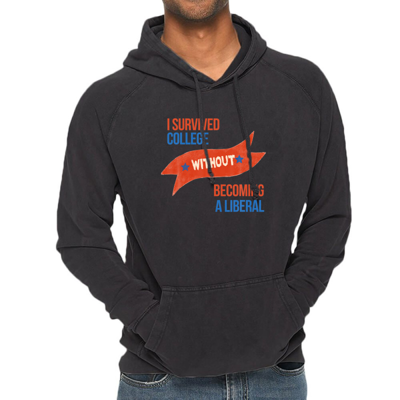 College Graduate Republican Trump Supporter Patriotically Vintage Hoodie | Artistshot