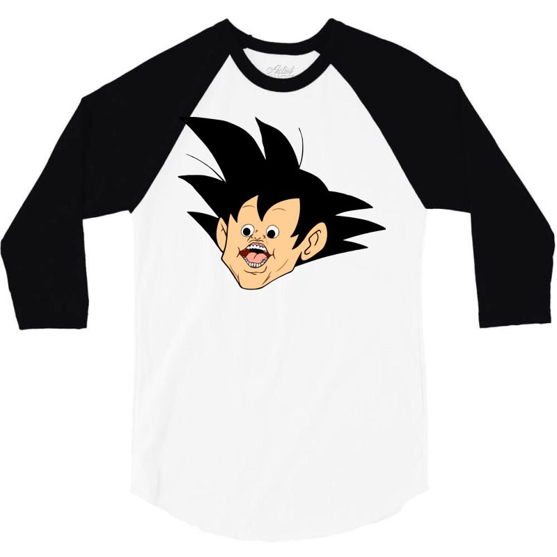 Goku Meme Face Reaction 3/4 Sleeve Shirt by eventslumjac | Artistshot