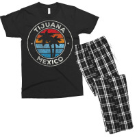 Trending Tijuana Mexico Vintage Retro 70s Men's T-shirt Pajama Set | Artistshot