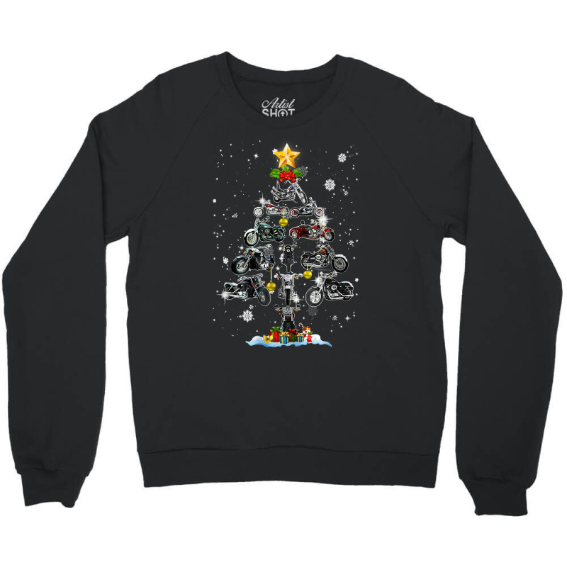 Motorcycle Ornament Decoration Christmas Tree Tee Xmas Gifts T Shirt Crewneck Sweatshirt | Artistshot