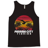 Vintage Retro Panama City Fl Florida Sunset Distressed Style Tank Top | Artistshot