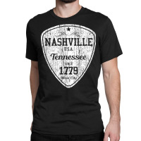 Nashville T Shirt Country Music City Guitar Pick Tee Gift T Shirt Classic T-shirt | Artistshot