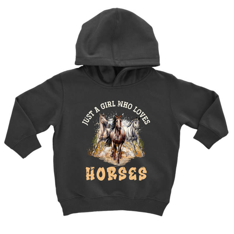 Animal Horseback Riding Horse Girls Women Gift Horse Pullover Toddler Hoodie by HayleyArtist | Artistshot