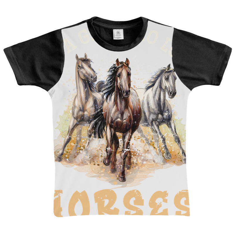 Animal Horseback Riding Horse Girls Women Gift Horse Pullover Graphic Youth T-shirt by HayleyArtist | Artistshot