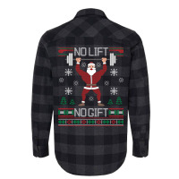 No Lift No Gift Santa Gym Workout Ugly Christmas Sweater Sweatshirt Flannel Shirt | Artistshot