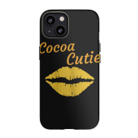 Womens Cocoa Cutie Sexy Gold Lips Cute Melanin Iphone 13 Case | Artistshot