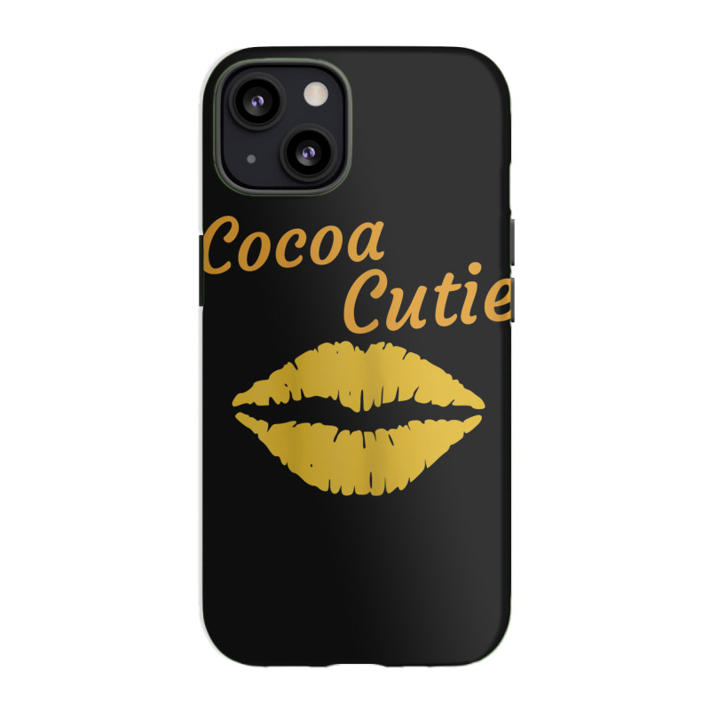 Womens Cocoa Cutie Sexy Gold Lips Cute Melanin Iphone 13 Case | Artistshot