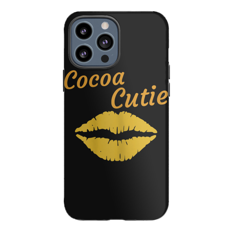 Womens Cocoa Cutie Sexy Gold Lips Cute Melanin Iphone 13 Pro Max Case | Artistshot