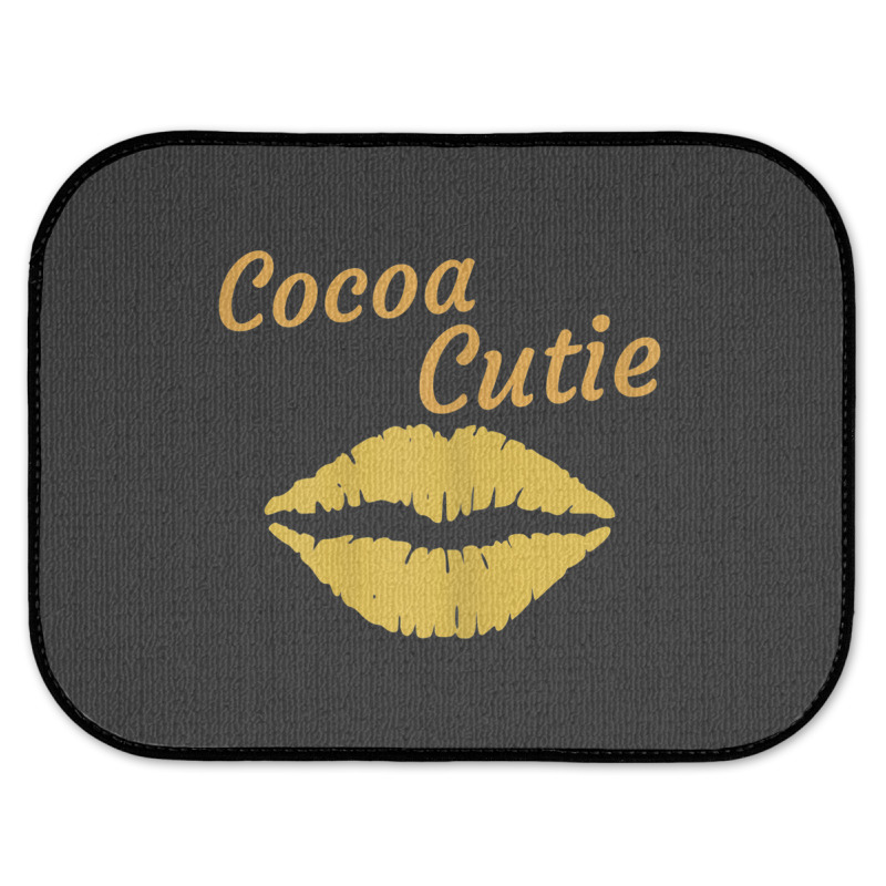 Womens Cocoa Cutie Sexy Gold Lips Cute Melanin Rear Car Mat | Artistshot