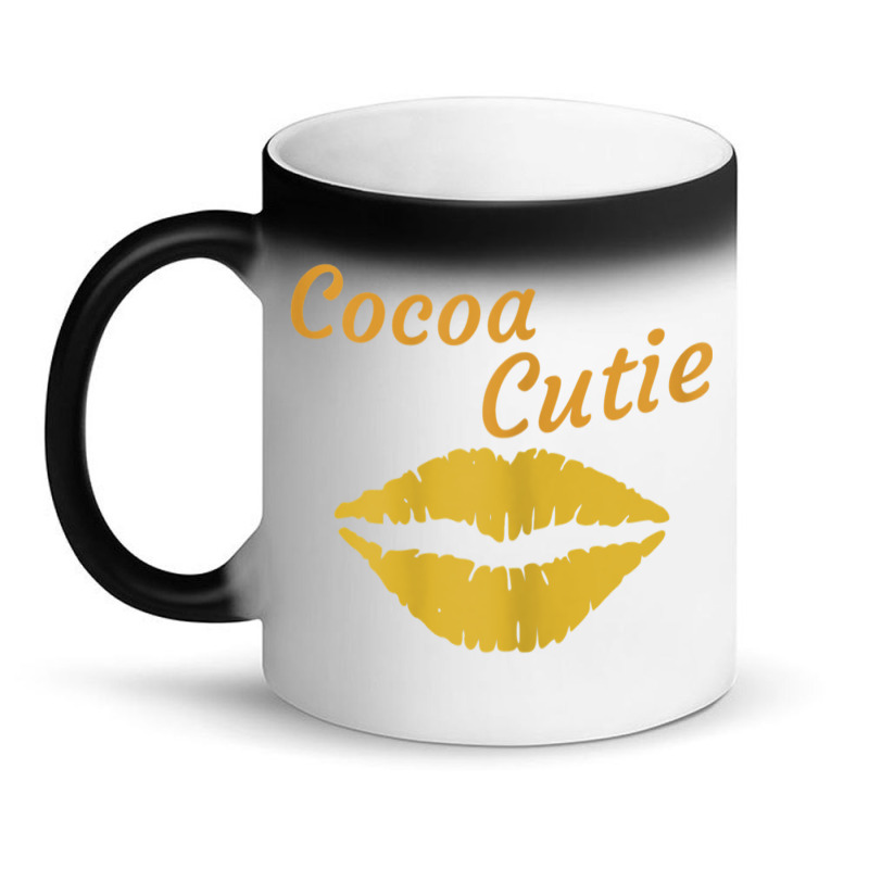 Womens Cocoa Cutie Sexy Gold Lips Cute Melanin Magic Mug | Artistshot