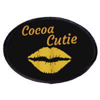 Womens Cocoa Cutie Sexy Gold Lips Cute Melanin Oval Patch | Artistshot