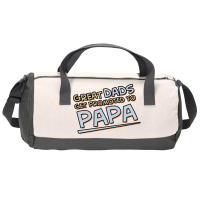 Great Dads Get Promoted To Papa Duffel Bag | Artistshot