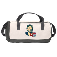 Donald Trump Celebrating 4th Of July Duffel Bag | Artistshot