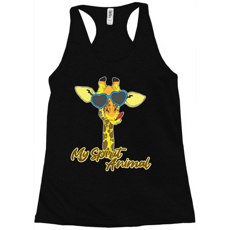 Hot Trend Giraffes Are My Spirit Animal Racerback Tank by Ledford Leslie | Artistshot