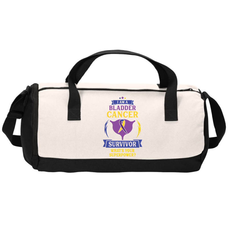 I Am A Bladder Cancer Survivor, What Is Your Superpower Duffel Bag | Artistshot