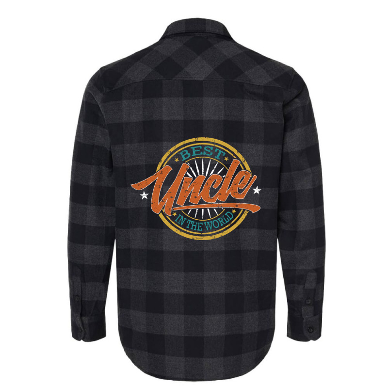 Trending Family Uncle Retro Best Uncle In The World-u3fpa Flannel Shirt | Artistshot