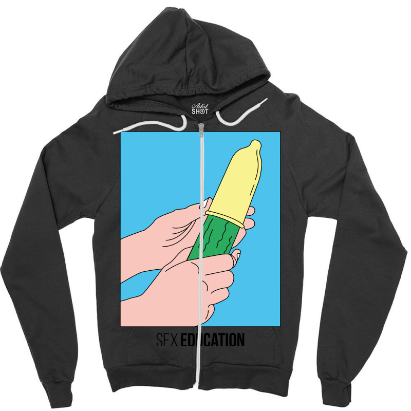 Limited Edition Sex Education Cucumber Poster Zipper Hoodie by Sizemore Adame | Artistshot