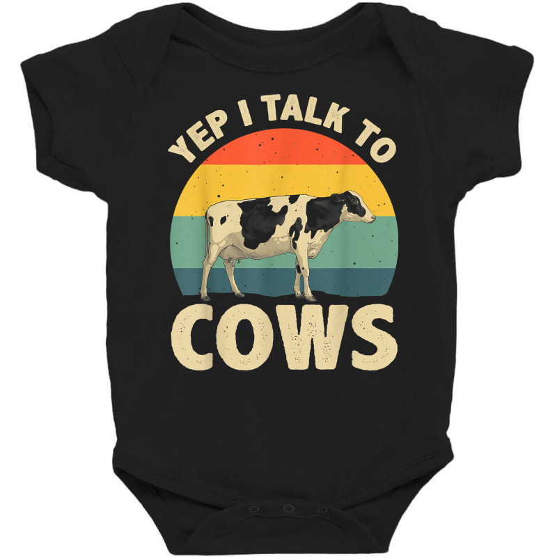 Cool Cow Design For Men Women Dairy Farmer Farming Cow Lover T Shirt Baby Bodysuit | Artistshot