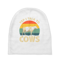 Cool Cow Design For Men Women Dairy Farmer Farming Cow Lover T Shirt Baby Beanies | Artistshot